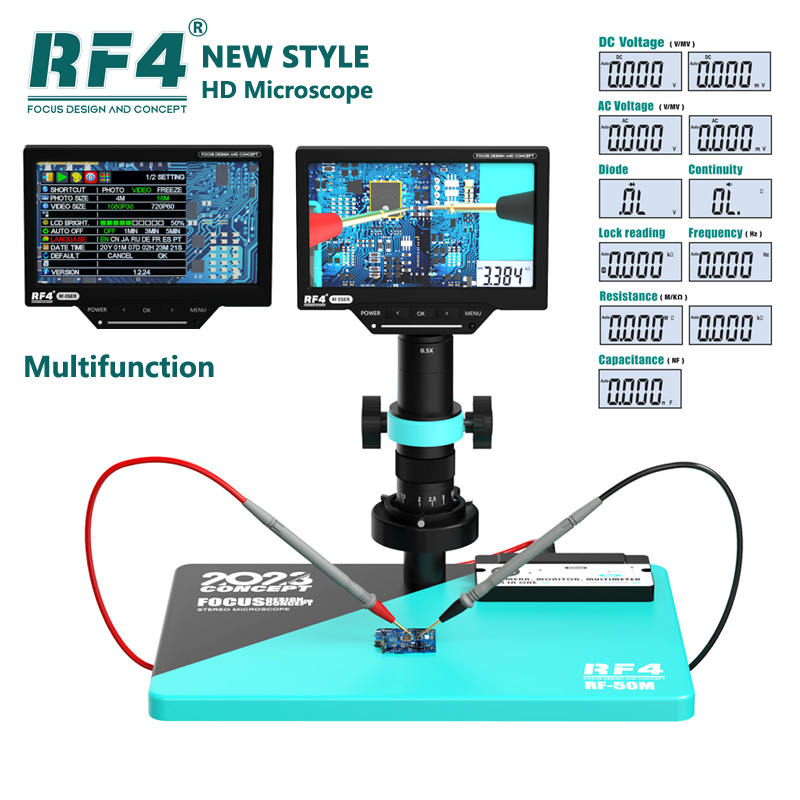 Simul-Focal Industrial Microscope 4K Hdmi - Cámara microscópica de vídeo Digital Industrial