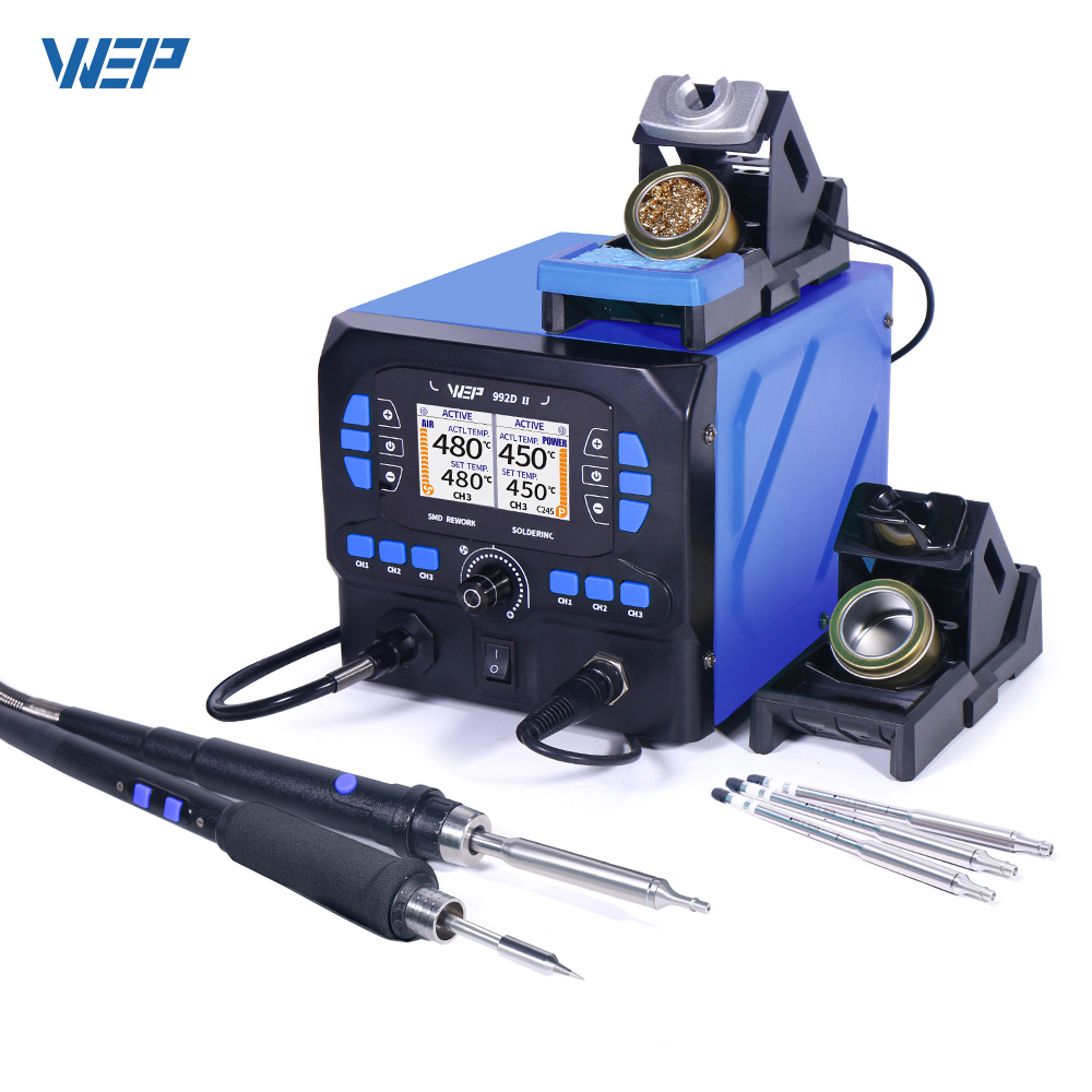 C210 Precision Soldering Station - 992D-II 2 en 1 pantalla LCD