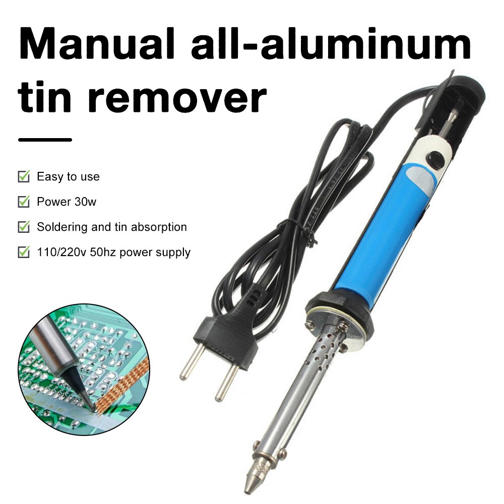 Desoldering Pump Electric Vacuum Station - Máquina desoldadora eléctrica AC 220V, pluma,