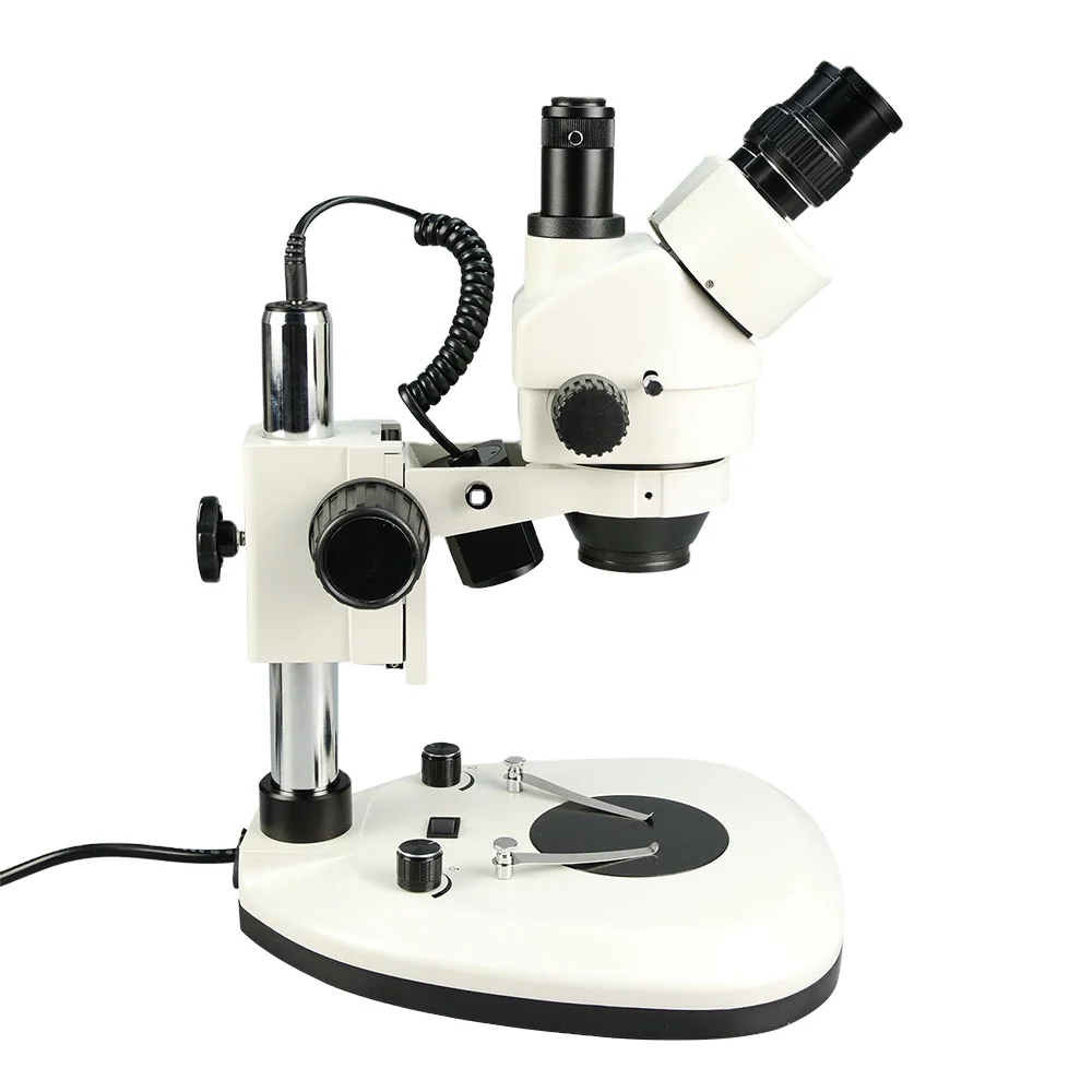 Trinocular Stereo Microscope 7X-45X - Microscopio Trinocular Óptico Industrial de Fábrica