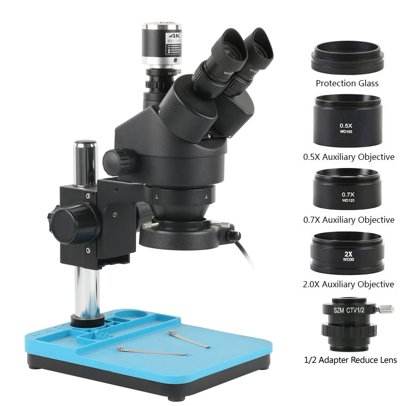 Microscopio estéreo Trinocular - Simul-Focal Industrial Microscope 4K Hdmi reseña y precio