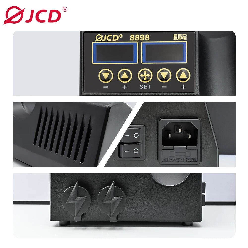 JCD-Estación de soldadura 2 en - 2 In 1 Soldering Rework Station 750W reseña y precio