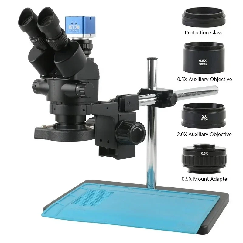 Microscopio Trinocular Estéreo - Trinocular Stereo Microscope 7X-45X reseña y precio