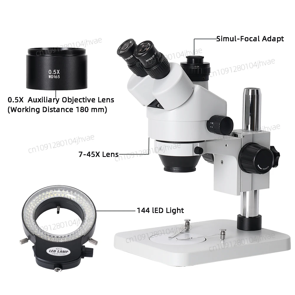 2025 nueva foto Real 3.5X-45X  - Trinocular Stereo Microscope 7X-45X reseña y precio
