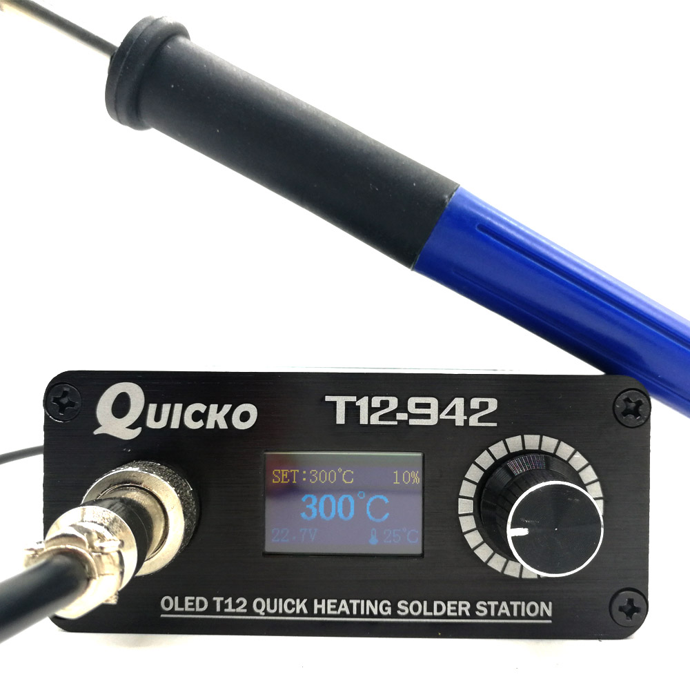 QUICKO MINI T12 STC OLED Estac - T12 Soldering Station Oled reseña y precio