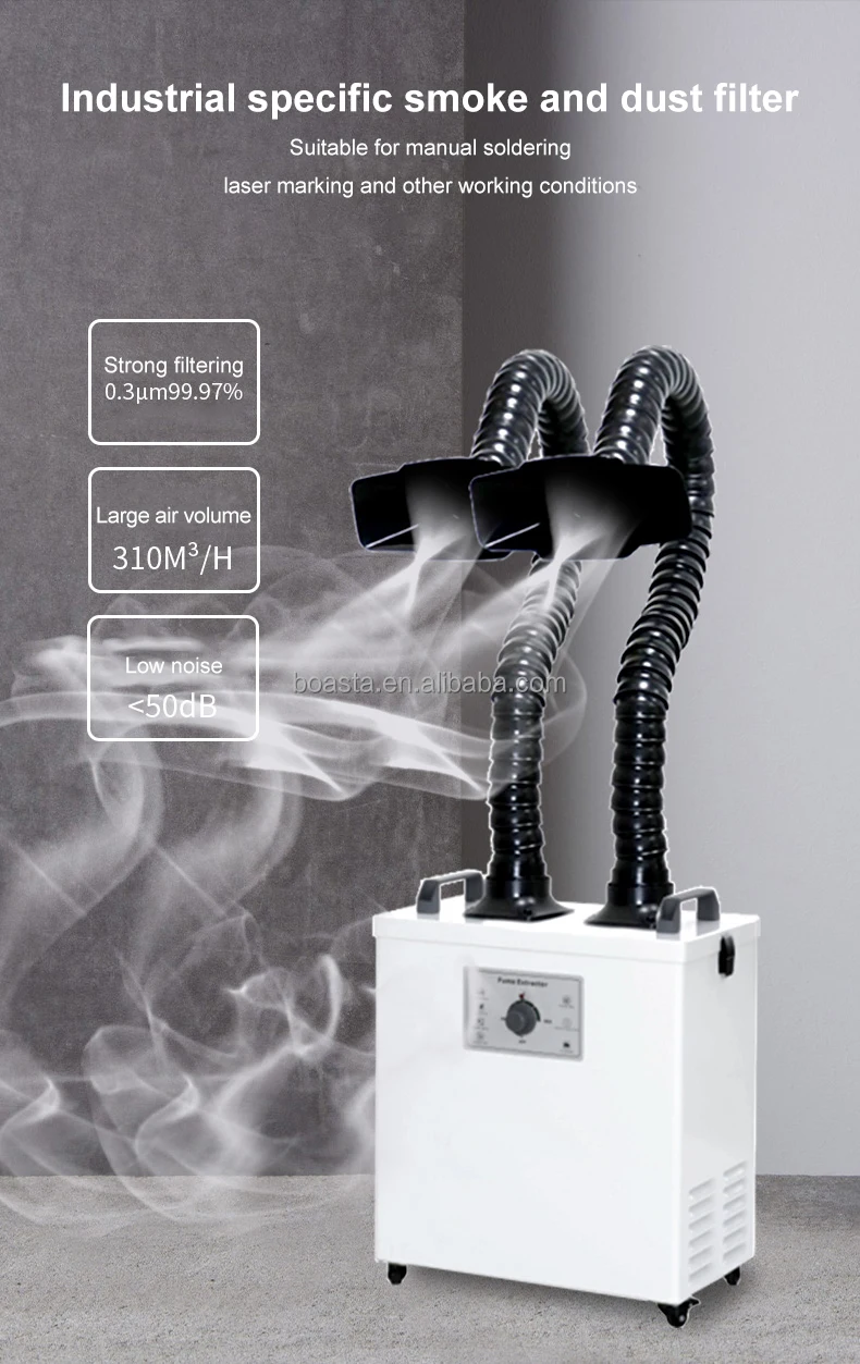Purificador de Aire Boasta Smo - Fume Extractor Soldering Dual Arm reseña y precio