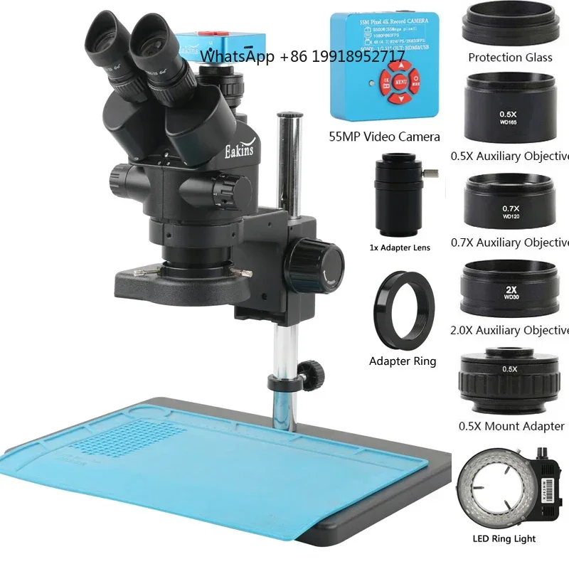 Microscopio Estéreo Trinocular - Simul-Focal Industrial Microscope 4K Hdmi reseña y precio