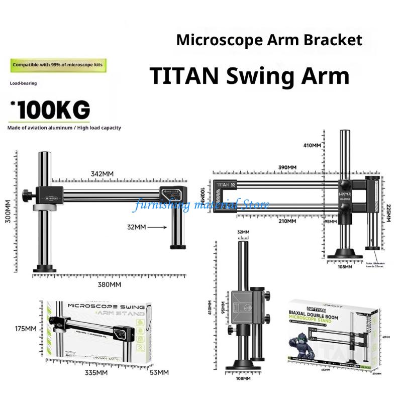 Bancos trabajo industriales co - Articulating Arm Boom Stand Microscope reseña y precio