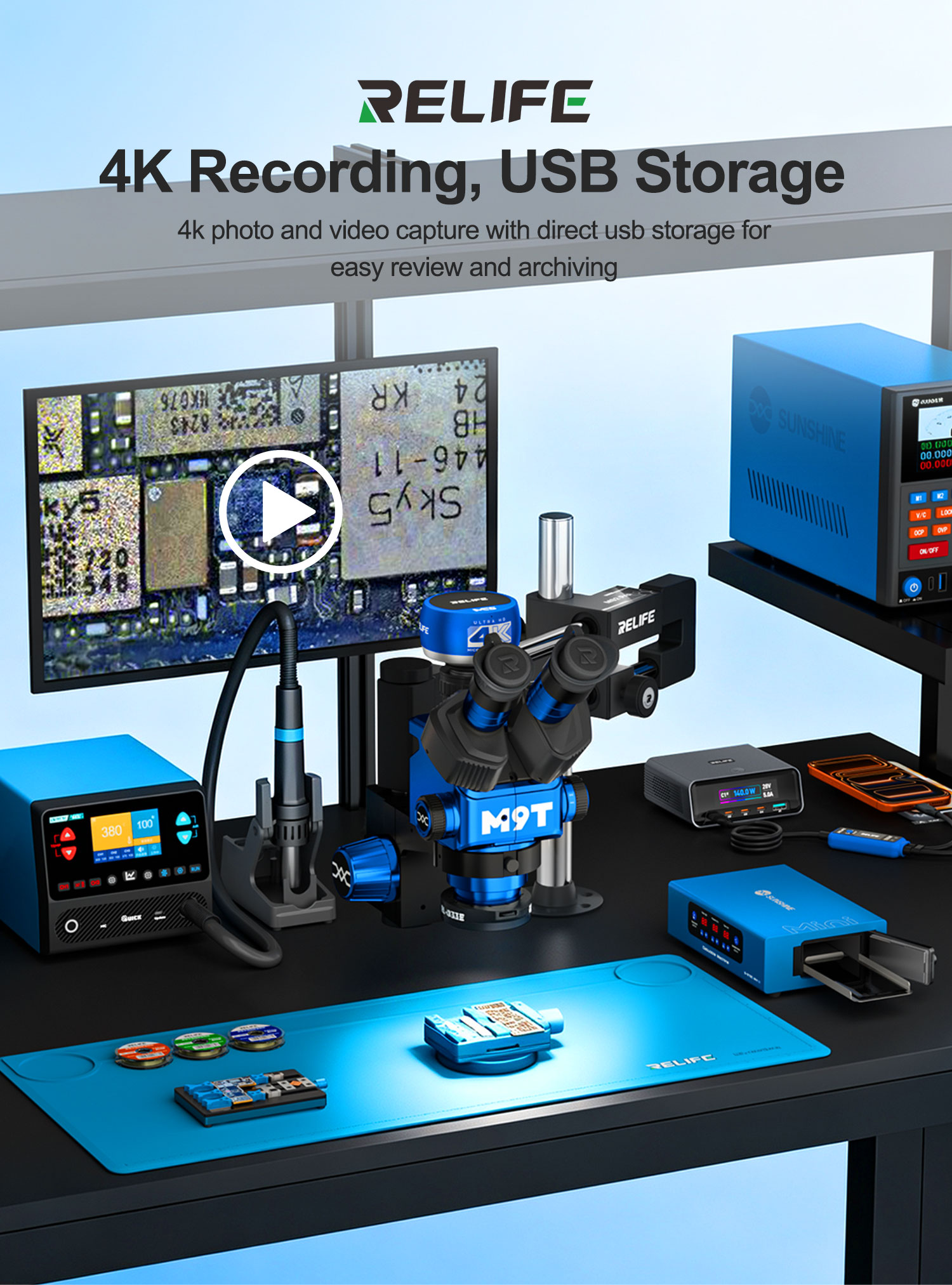 Cámara de Microscopio RELIFE M - 4K Microscope Camera Sony Sensor reseña y precio