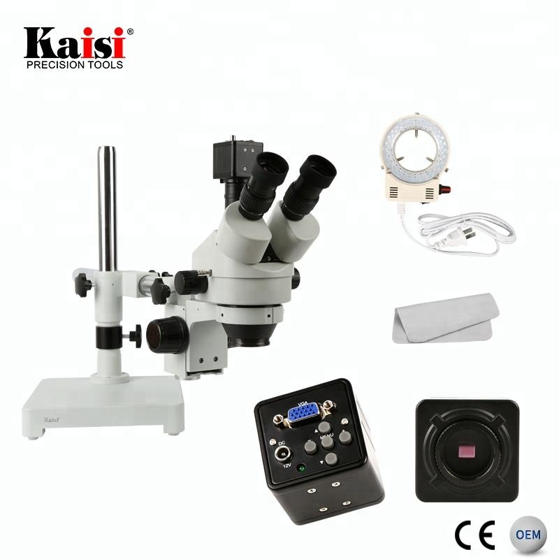 Microscopio trinocular estéreo - Trinocular Stereo Microscope 7X-45X reseña y precio