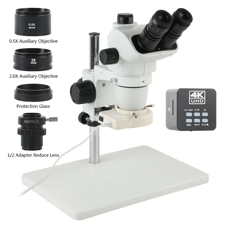 Microscopio estéreo trinocular - Simul-Focal Industrial Microscope 4K Hdmi reseña y precio